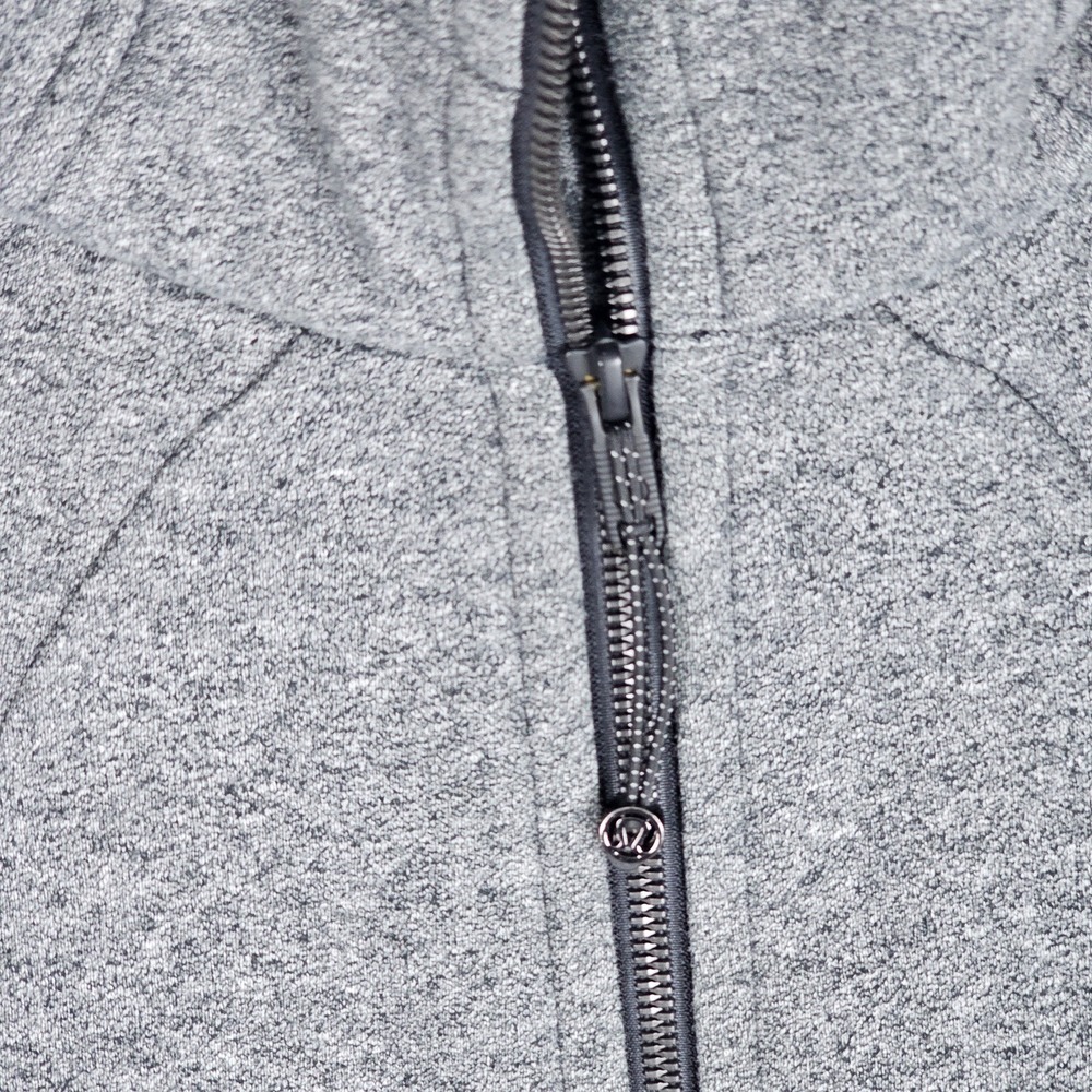 Lululemon Scuba Hoodie Womens 4 Heather Long Sleeve Zip-Up LW4AFPS - Picture 4 of 8